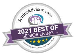 SeniorAdvisor.com 2021 Best of senior living stamp