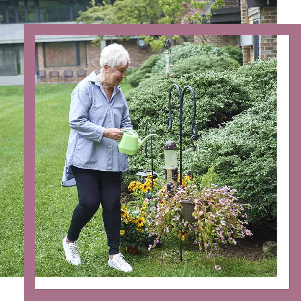 Resident Watering Plants