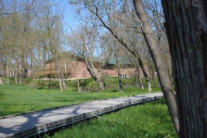 one of the walking trails at our assisted living community in Wauwatosa, WI